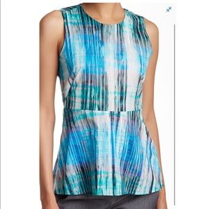 Halston Heritage Printed Woven Blouse